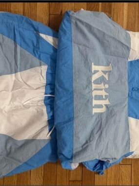 Kith Blue and White Mesh-Lined Jacket